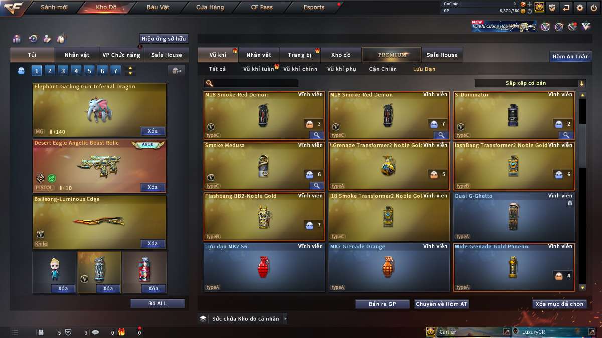 shop acc cf uy tin gia re